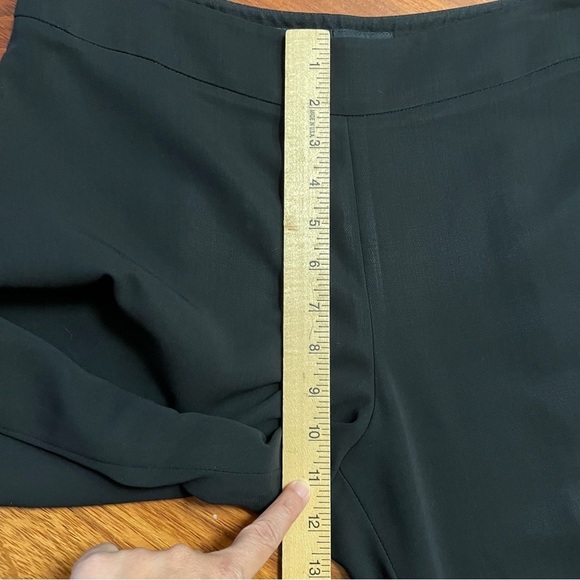 Giorgio Armani Brown Wool Super 150s Trousers Side Zip Women's Sz EU 40 B16 - Picture 6 of 9